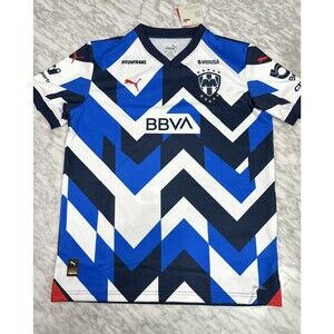 Puma Rayados de Monterrey Soccer Jersey DryCell Blue BBVA Authentic Kids XL NEW